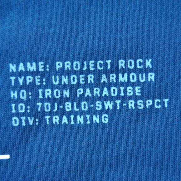 Project Rock's Brahma Bull Medium Blue Short Sleeve Hoodie - Picture 5 of 8
